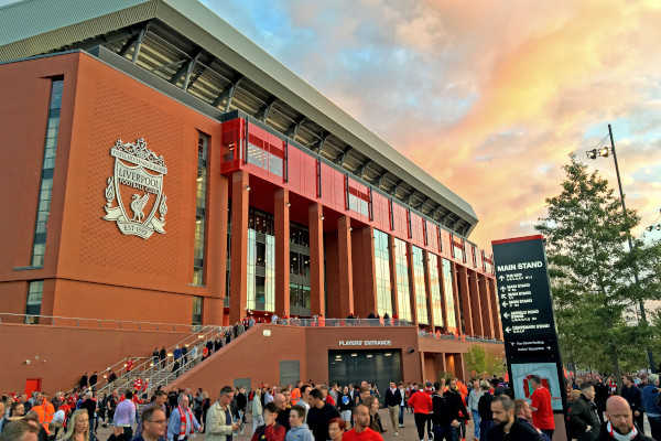 Liverpool FC's Anfield Main Stand.