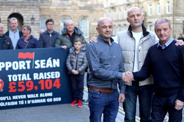 Support Sean Cox Liverpool Handshake Meeting Greeting SOS Spirit of Shankly